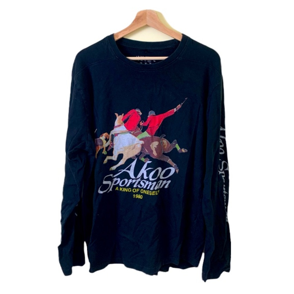 Akoo Sportsman  Long Sleeve Tee in Size XL | Akoo Mfg Co. Scoop Shirt